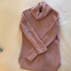 Theory Blush Cowl Neck Sweater
